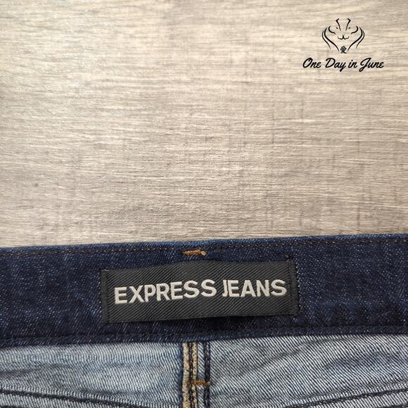 Express Denim Mini Skirt Size 00 - Picture 2 of 5